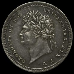1829 George IV Milled Silver Maundy Twopence Obverse