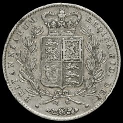 1844 Queen Victoria Young Head Silver Crown Reverse