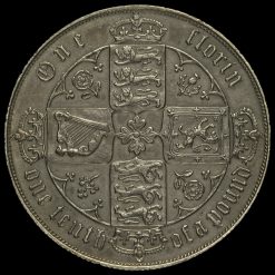 1880 Queen Victoria Gothic Florin, Reverse