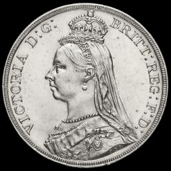 1887 Queen Victoria Jubilee Head Silver Crown Obverse