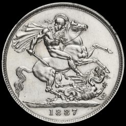 1887 Queen Victoria Jubilee Head Silver Crown Reverse