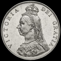 1887 Queen Victoria Jubilee Head Silver Florin Obverse