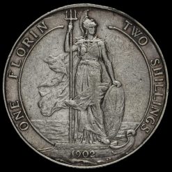 1902 Edward VII Silver Florin Reverse