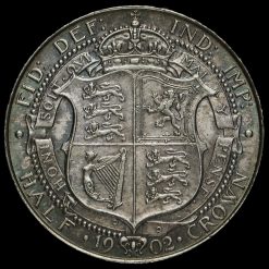 1902 Edward VII Silver Half Crown Reverse