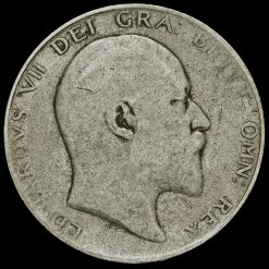 1906 Edward VII Silver Half Crown Obverse