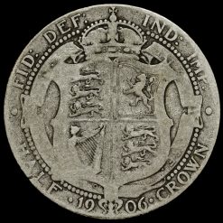 1906 Edward VII Silver Half Crown Reverse