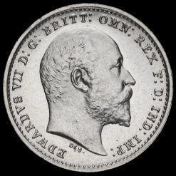 1906 Edward VII Silver Maundy Twopence Obverse
