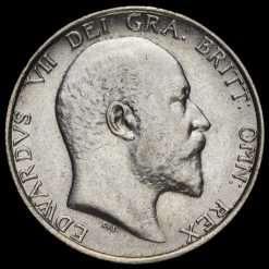 1910 Edward VII Silver Shilling Obverse