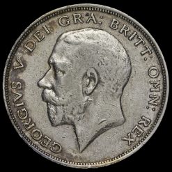 1912 George V Silver Half Crown Obverse