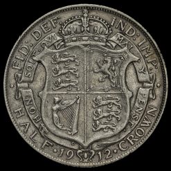 1912 George V Silver Half Crown Reverse