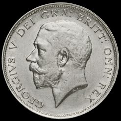 1914 George V Silver Half Crown Obverse