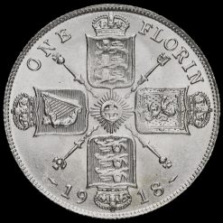 1918 George V Silver Florin Reverse