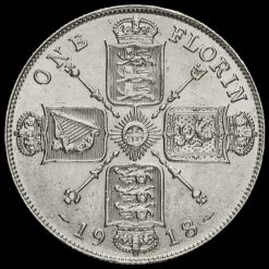 1918 George V Silver Florin Reverse