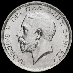 1918 George V Silver Half Crown Obverse