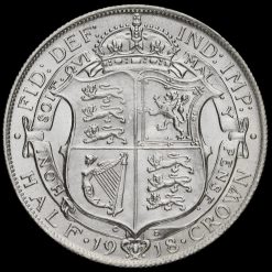 1918 George V Silver Half Crown Reverse