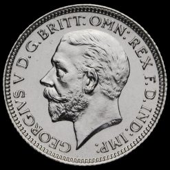 1927 George V Proof Silver Sixpence Obverse