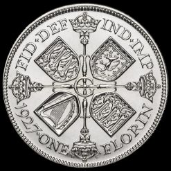 1927 George V Silver Proof Florin Reverse