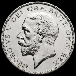 1927 George V Silver Proof Half Crown Obverse