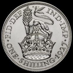 1927 George V Proof Silver Shilling Reverse
