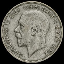 1930 George V Silver Half Crown Obverse