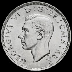 1943 George VI Silver Half Crown Obverse