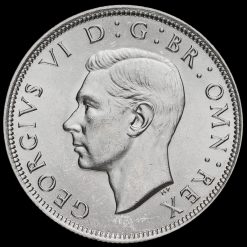 1944 George VI Silver Half Crown Obverse