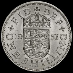 1953 Elizabeth II English Shilling Reverse