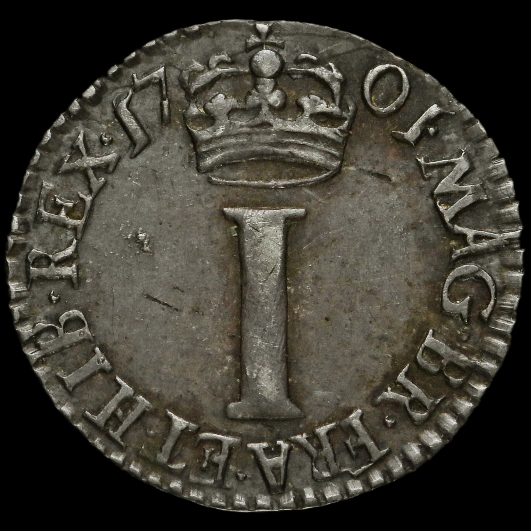 1701 William III Early Milled Silver Maundy Penny, Scarce