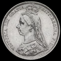 1887 Victoria Jubilee Head Sixpence Obverse