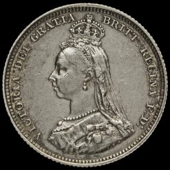 1887 Queen Victoria Jubilee Head Silver Shilling Obverse