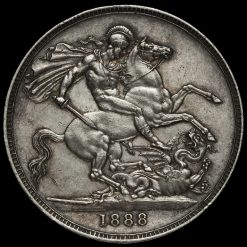 1888 Queen Victoria Jubilee Head Silver Crown Reverse