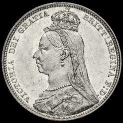 1889 Queen Victoria Jubilee Head Silver Shilling Obverse