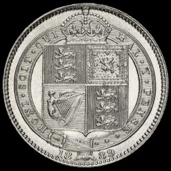 1889 Queen Victoria Jubilee Head Silver Shilling Reverse