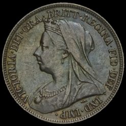 1895 Queen Victoria Veiled Head Silver Shilling Obverse