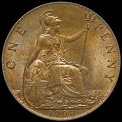 1908 Edward VII Penny Reverse
