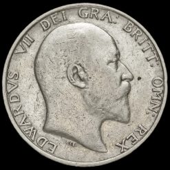 1908 Edward VII Silver Shilling Obverse