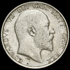 1910 Edward VII Silver Shilling Obverse