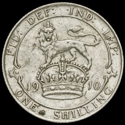 1910 Edward VII Silver Shilling Reverse