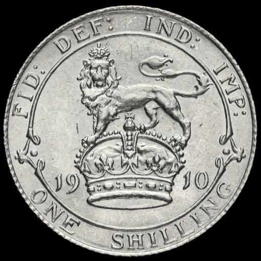 1910 Edward VII Silver Shilling Reverse