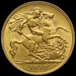 1912 George V Gold Half Sovereign Reverse