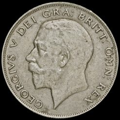 1924 George V Silver Half Crown Obverse