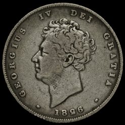 1826 George IV Milled Silver Shilling Obverse