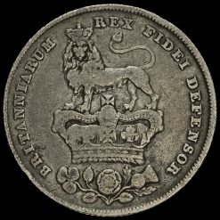 1826 George IV Milled Silver Shilling Reverse
