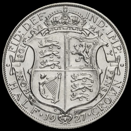 1927 George V Silver Half Crown Reverse