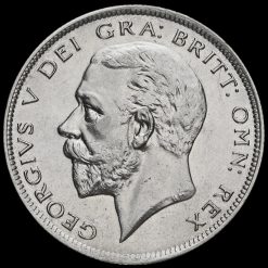 1929 George V Silver Half Crown Obverse