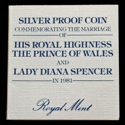 1981 Sterling Silver Proof Crown COA