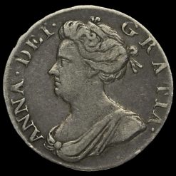 1706 Queen Anne Early Milled Silver Maundy Fourpence Obverse