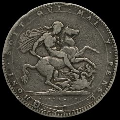 1820 George III Milled Silver LX Crown Reverse