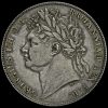 1821 George IV Milled Silver Half Crown Obverse