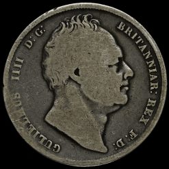 1836 William IV Milled Silver Half Crown Obverse